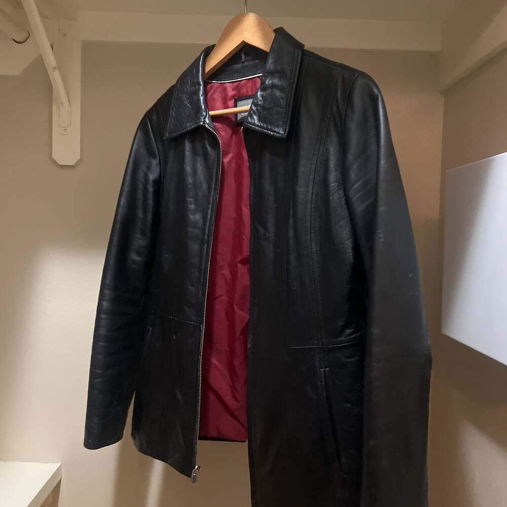 Wilsons Leather Black Thinsulate Zip-Out Lined Jacket